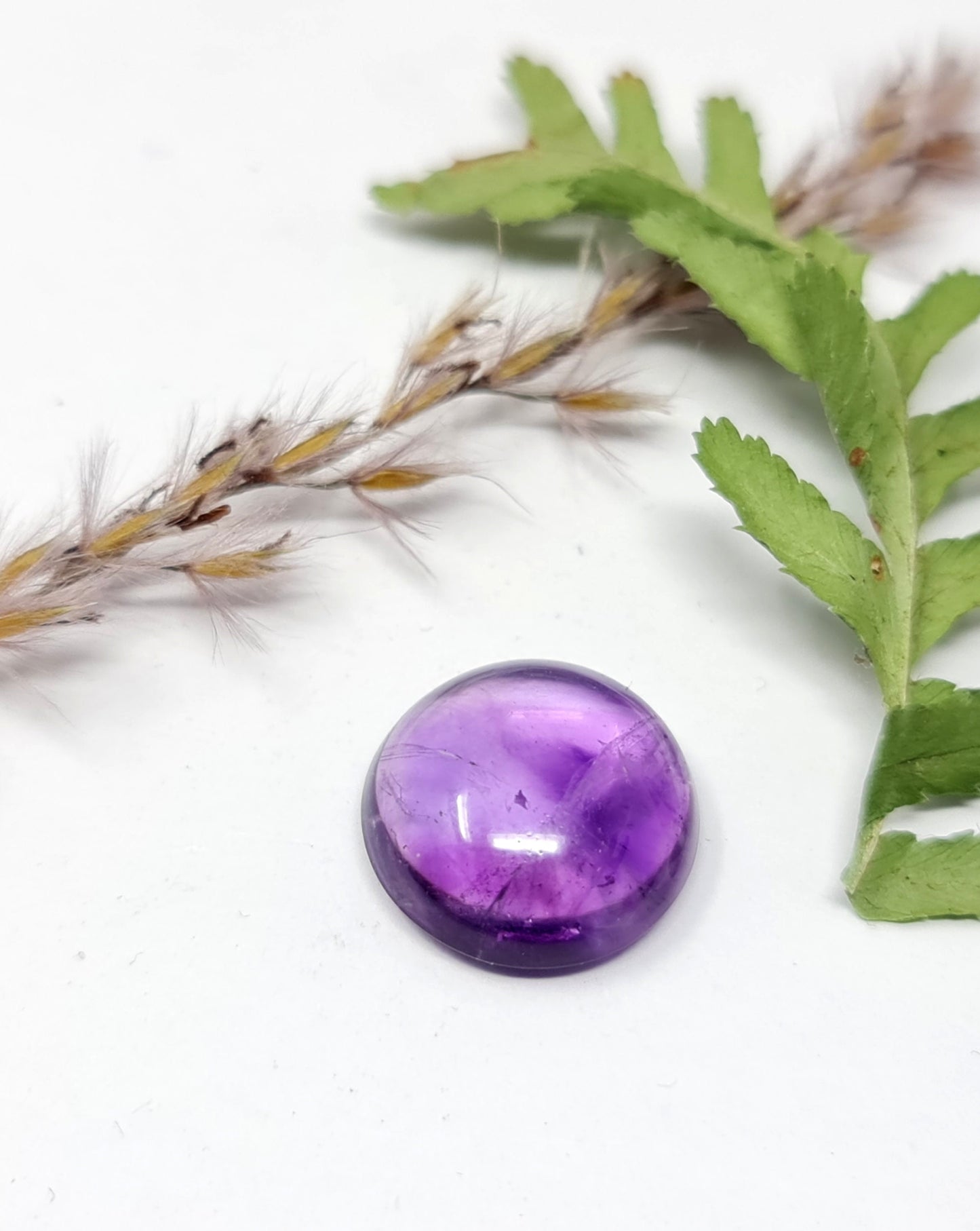 Amethyst Cabochon violett 13,5mm rund 8,27ct (Nr.9)