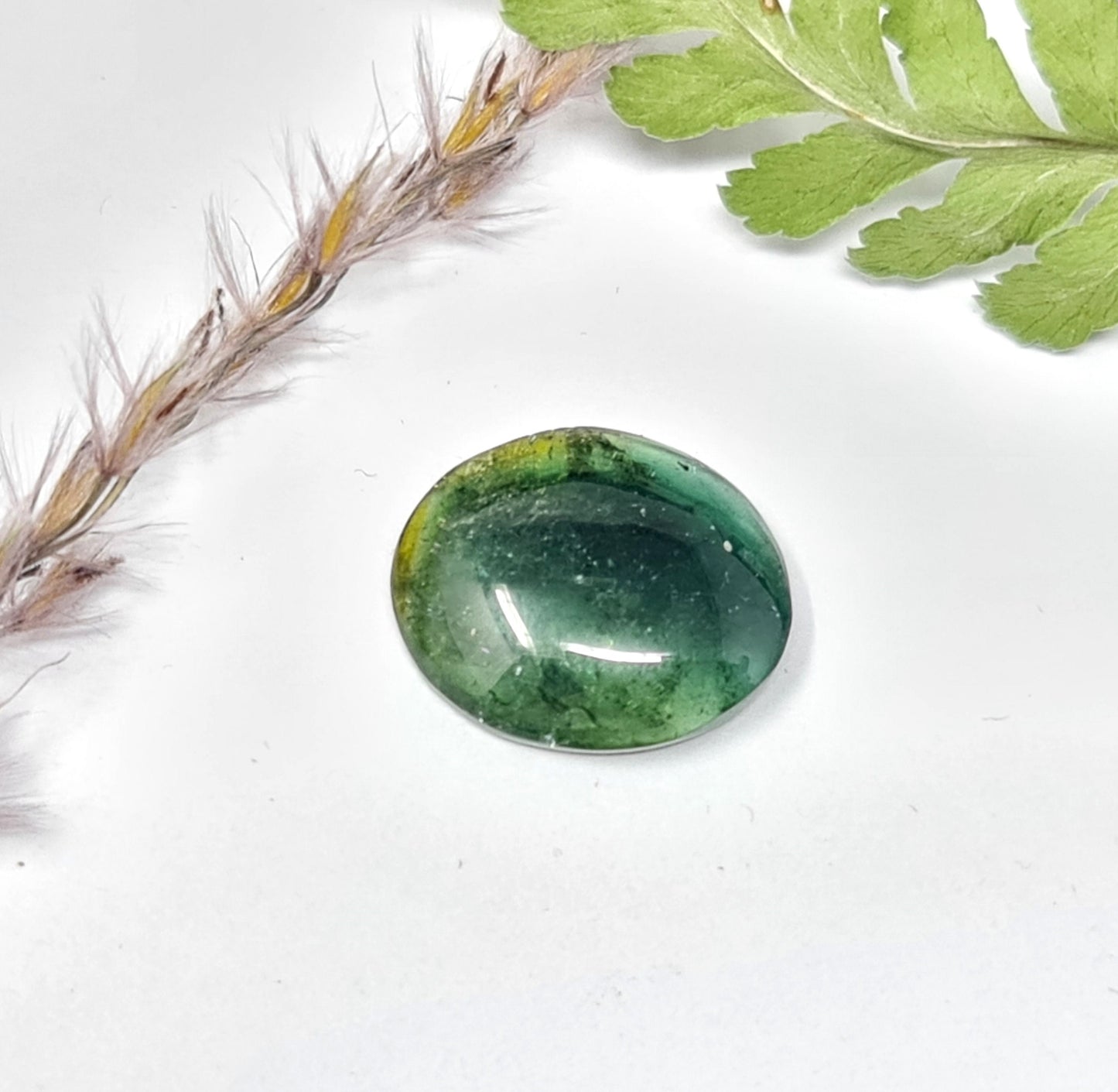 Nr.46 Turmalin Cabochon oval 14x11mm 5,69ct grün