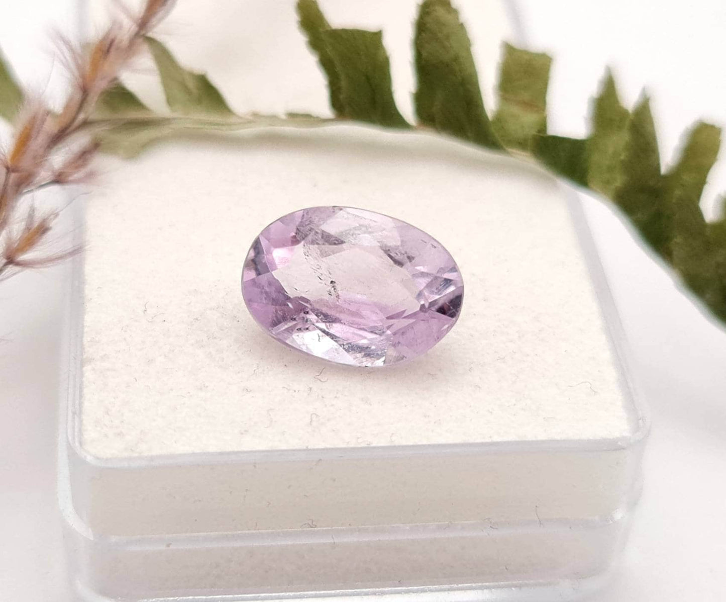 Echter violetter Amethyste lila Oval 14x10mm facettiert 5,1ct (Nr.956)