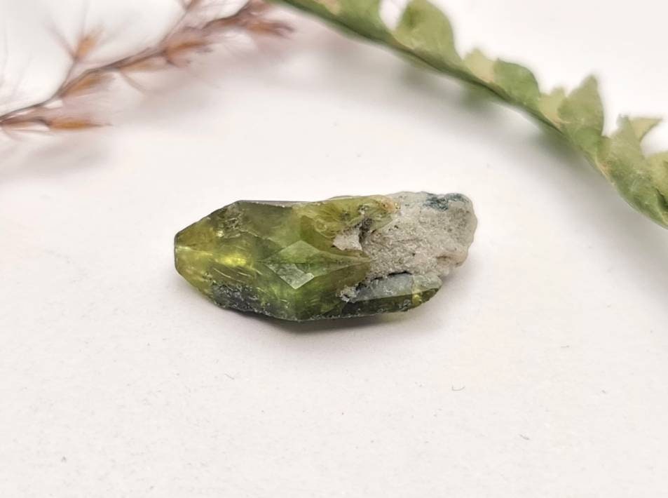 Echter Sphen/Titanit Rohstein Micromount aus dem Tormiqtal, Haramosh Mountains, Pakistan Stufe 21x8,4mm 9,3ct (Nr.1051)
