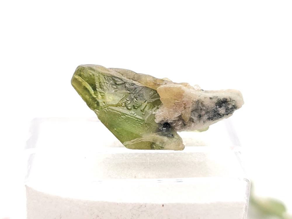 Echter Sphen/Titanit Rohstein Micromount aus dem Tormiqtal, Haramosh Mountains, Pakistan Stufe 21x8,4mm 9,3ct (Nr.1051)