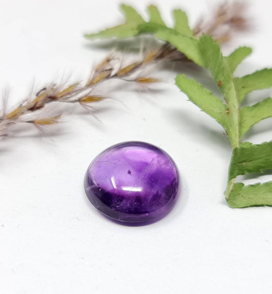 Amethyst Cabochon violett 13,5mm rund 8,27ct (Nr.9)