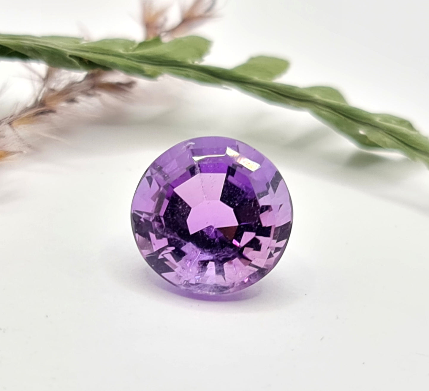 Amethyst rund facettiert 12.8mm 7,73 ct  (Nr.446)