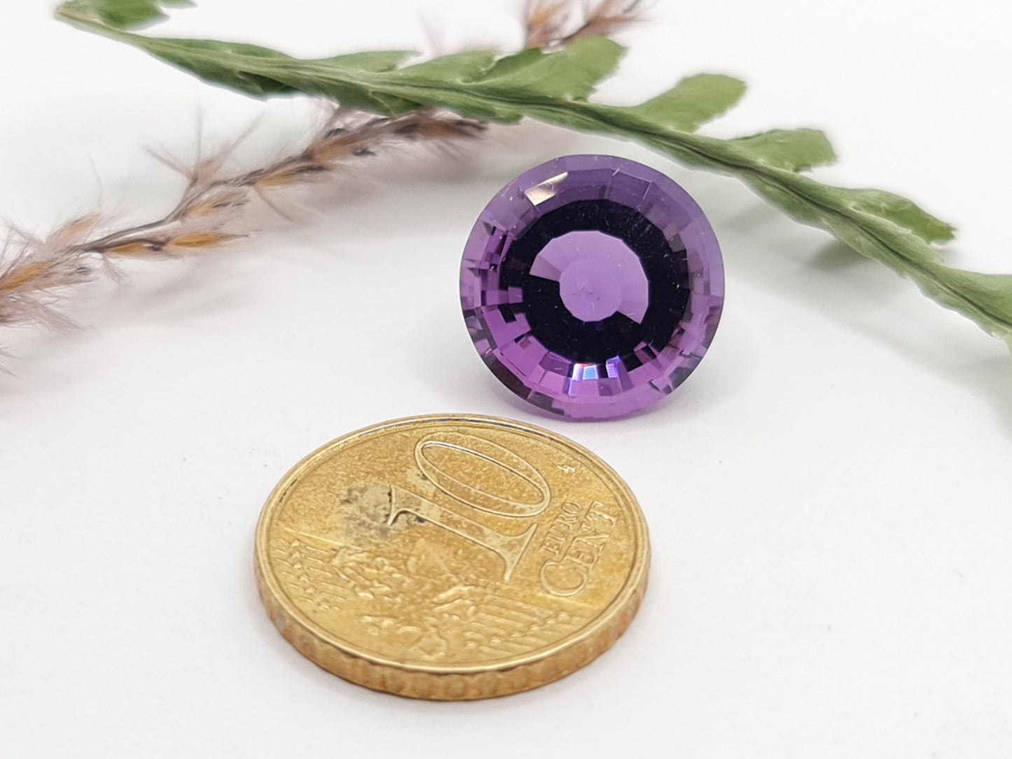 Amethyst rund facettiert 14,2mm 8,74ct (Nr.450)