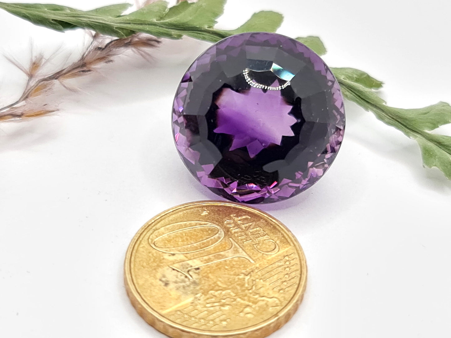 Amethyst rund facettiert 19,5mm 34,27ct (Nr.451)