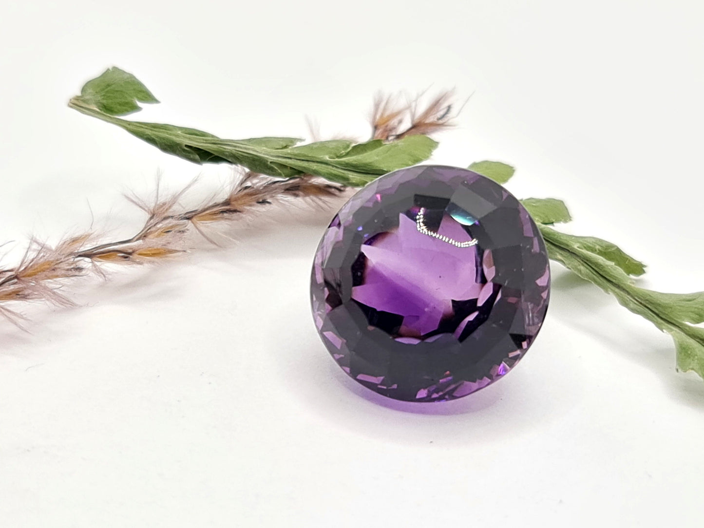 Amethyst rund facettiert 19,5mm 34,27ct (Nr.451)