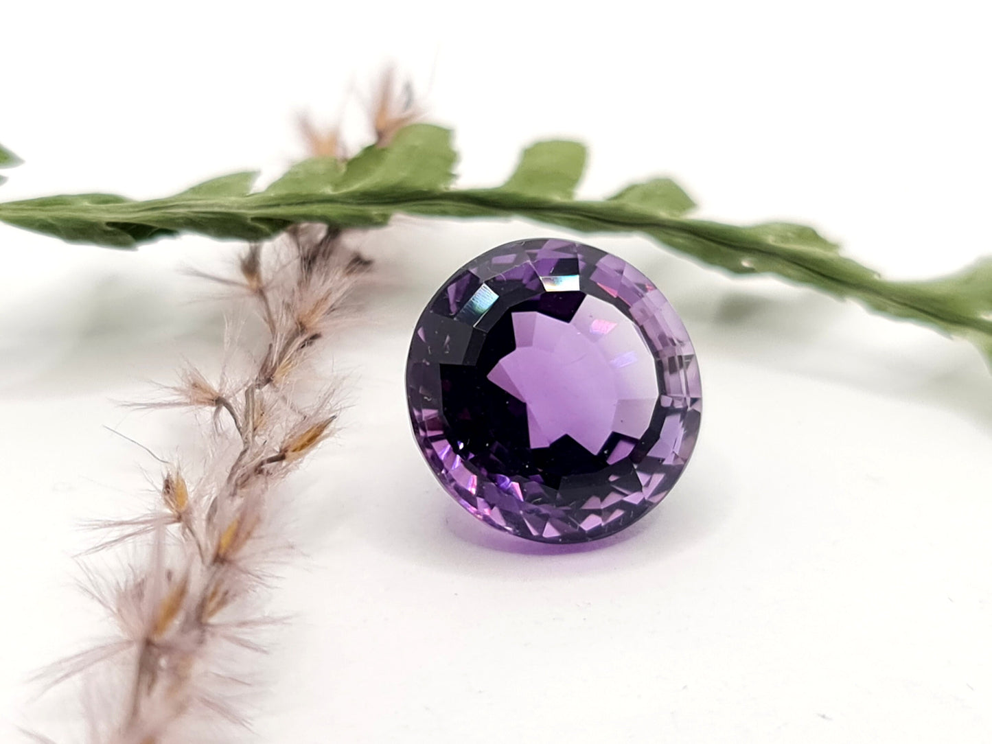 Amethyst rund facettiert 15mm 12,88ct (Nr.455)