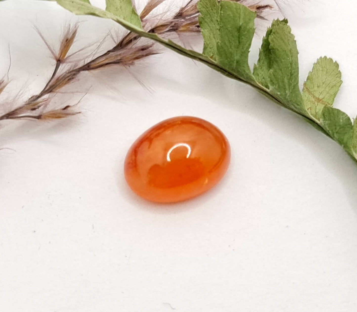 Mandaringranat oval Cabochon orange Spessartin 12,2x9,2mm 7,45ct (Nr.510)