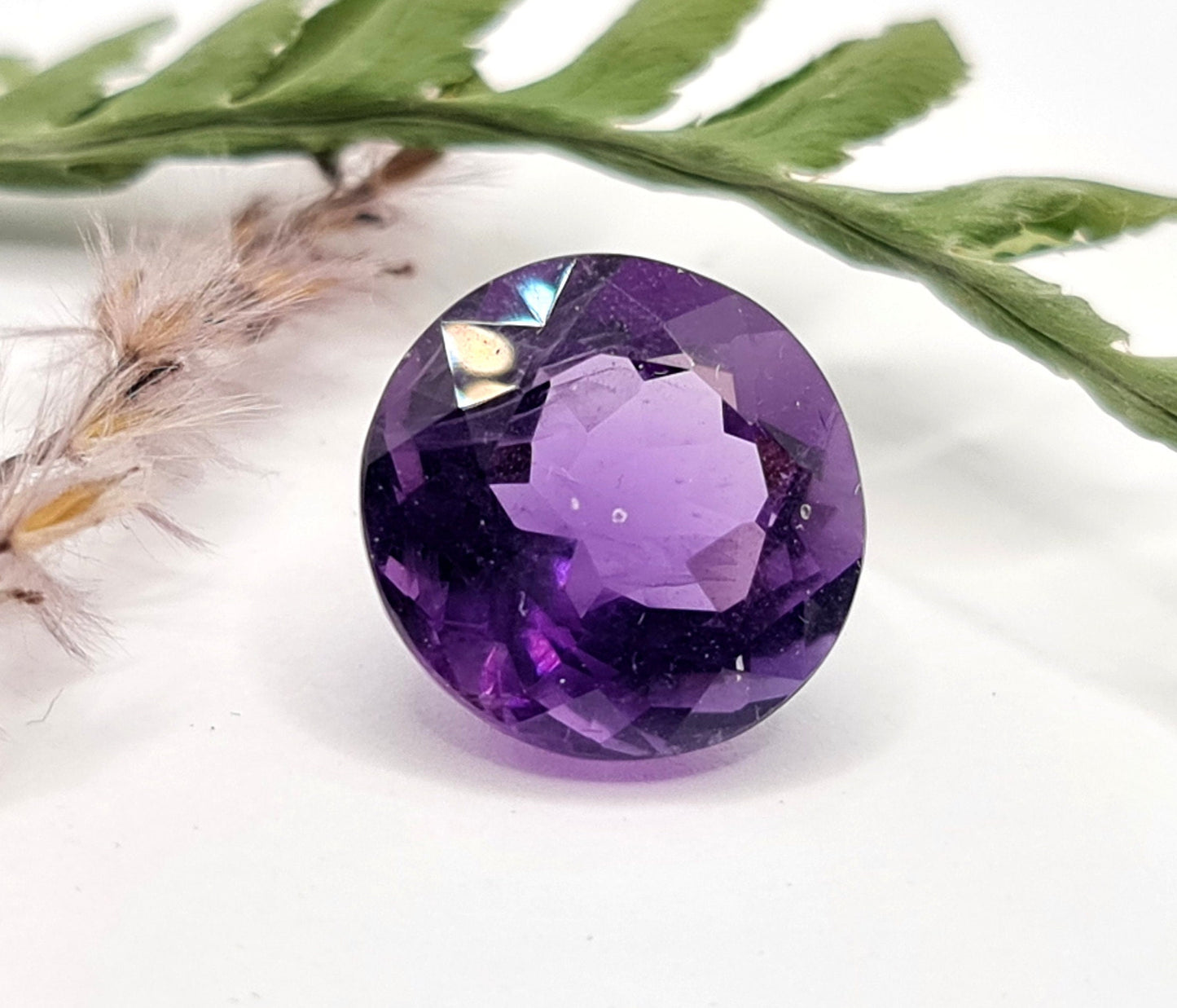 Amethyst rund facettiert 14mm 9,46ct (Nr.456)