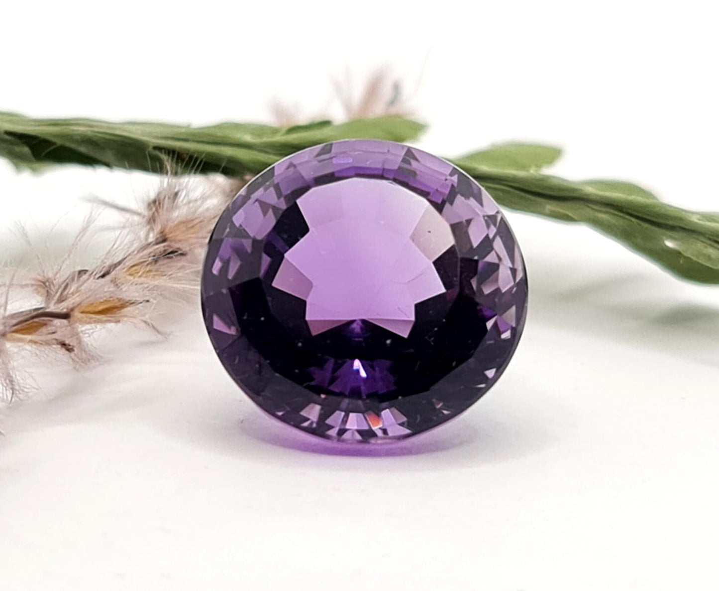 Amethyst rund facettiert 15mm 12,88ct (Nr.455)