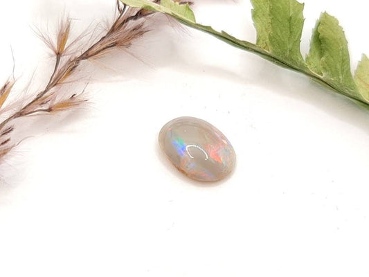 Echter heller Opal aus Lightning Ridge, Australien multicolor Farbspiel 9,3x6,8mm 1ct (Nr.619)