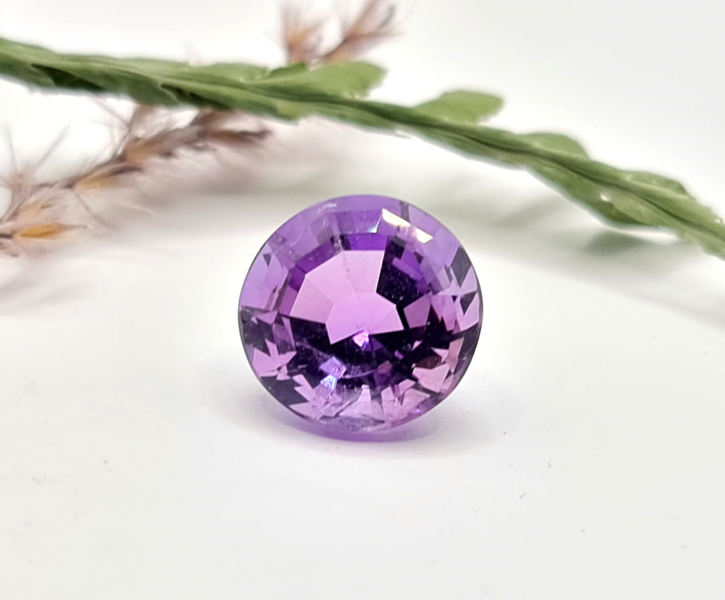 Amethyst rund facettiert 12.8mm 7,73 ct  (Nr.446)