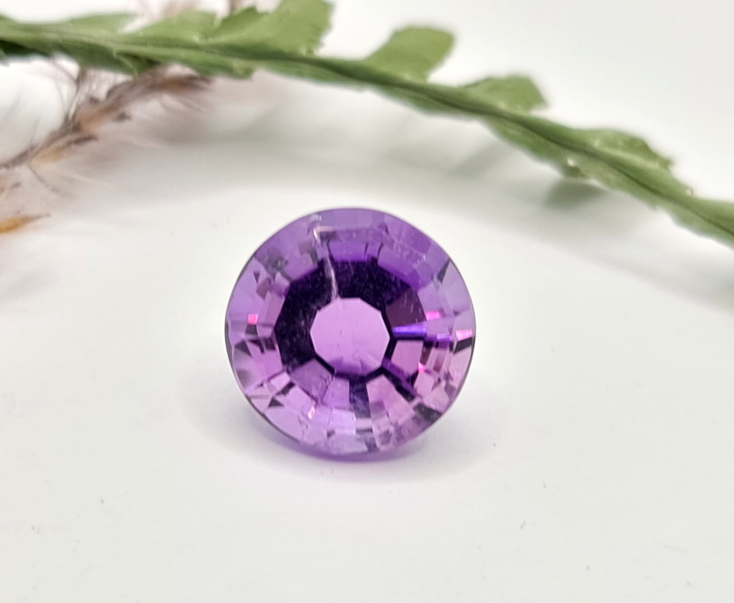 Amethyst rund facettiert 12.8mm 7,73 ct  (Nr.446)