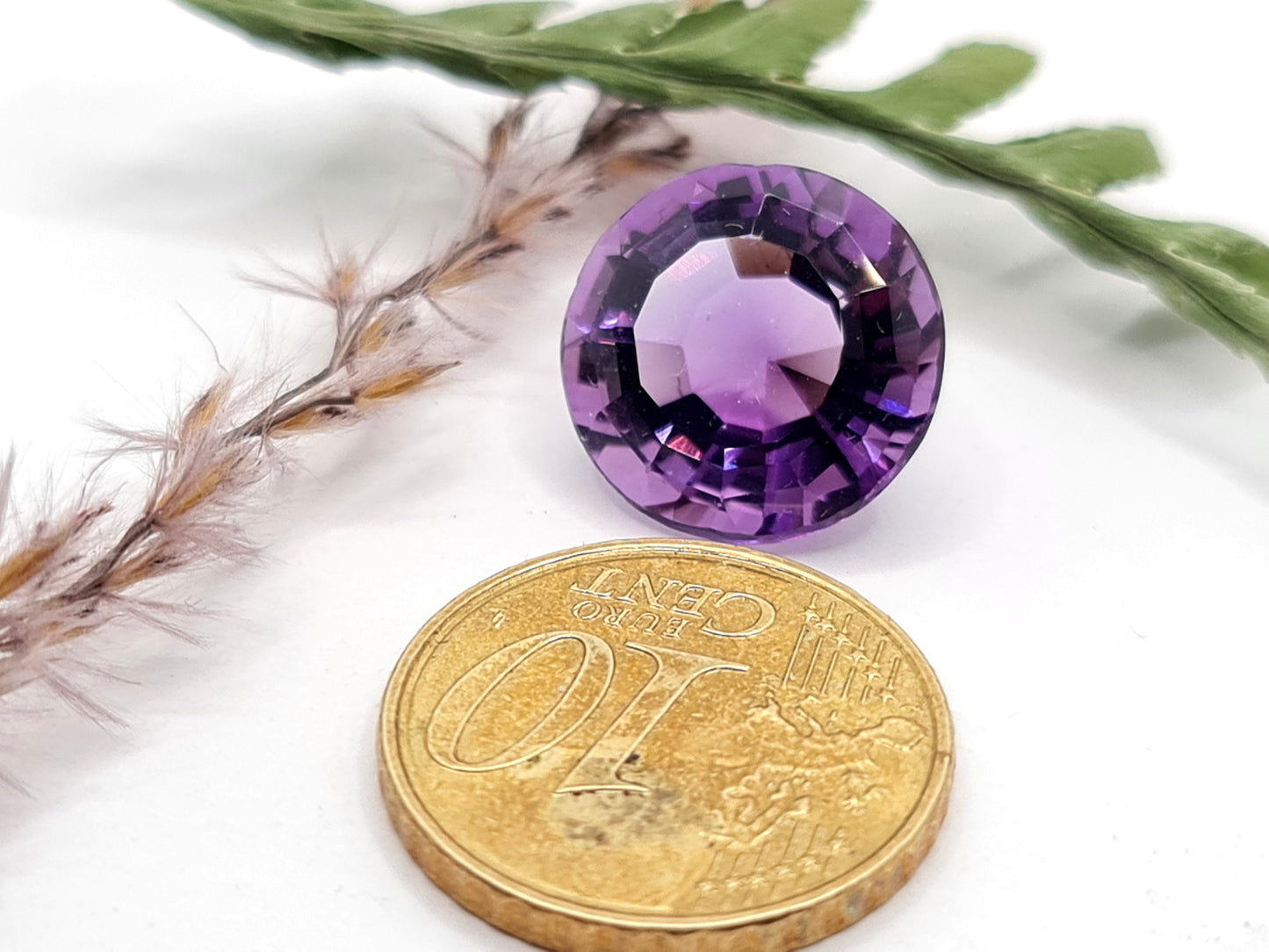 Amethyst rund facettiert 14,6mm 9,33ct (Nr.454)