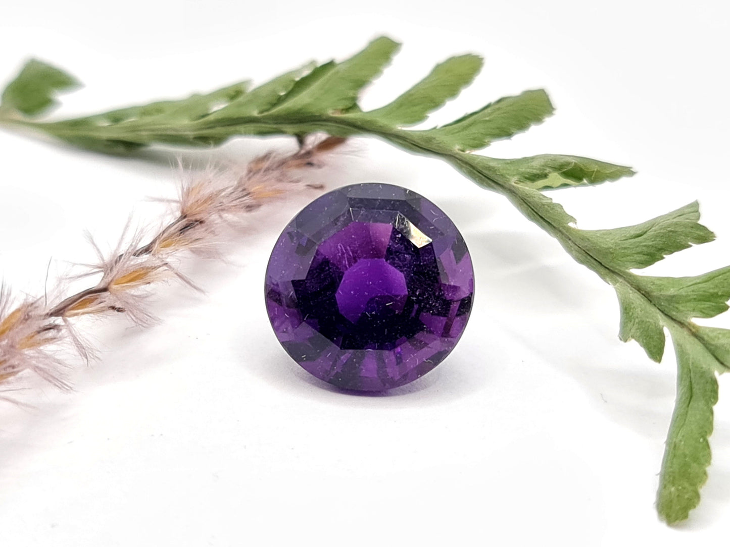 Amethyst rund facettiert 14mm 10,03ct (Nr.457)