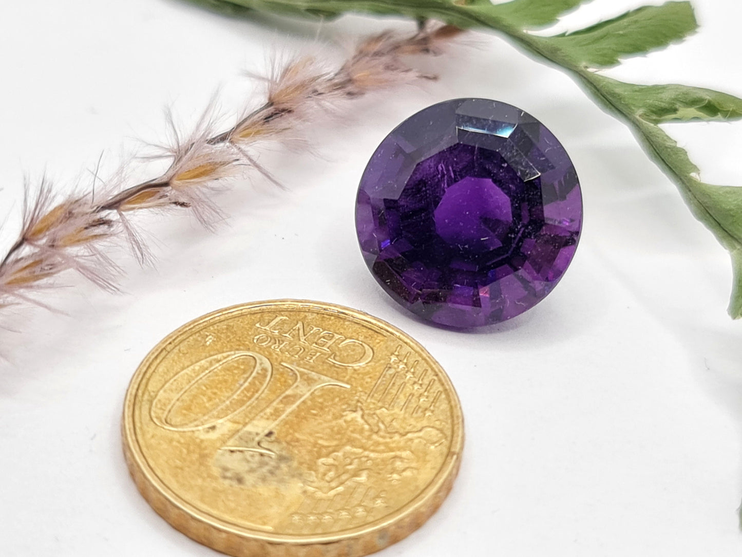 Amethyst rund facettiert 14mm 10,03ct (Nr.457)