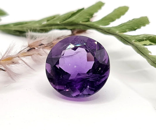 Amethyst rund facettiert 14mm 9,46ct (Nr.456)