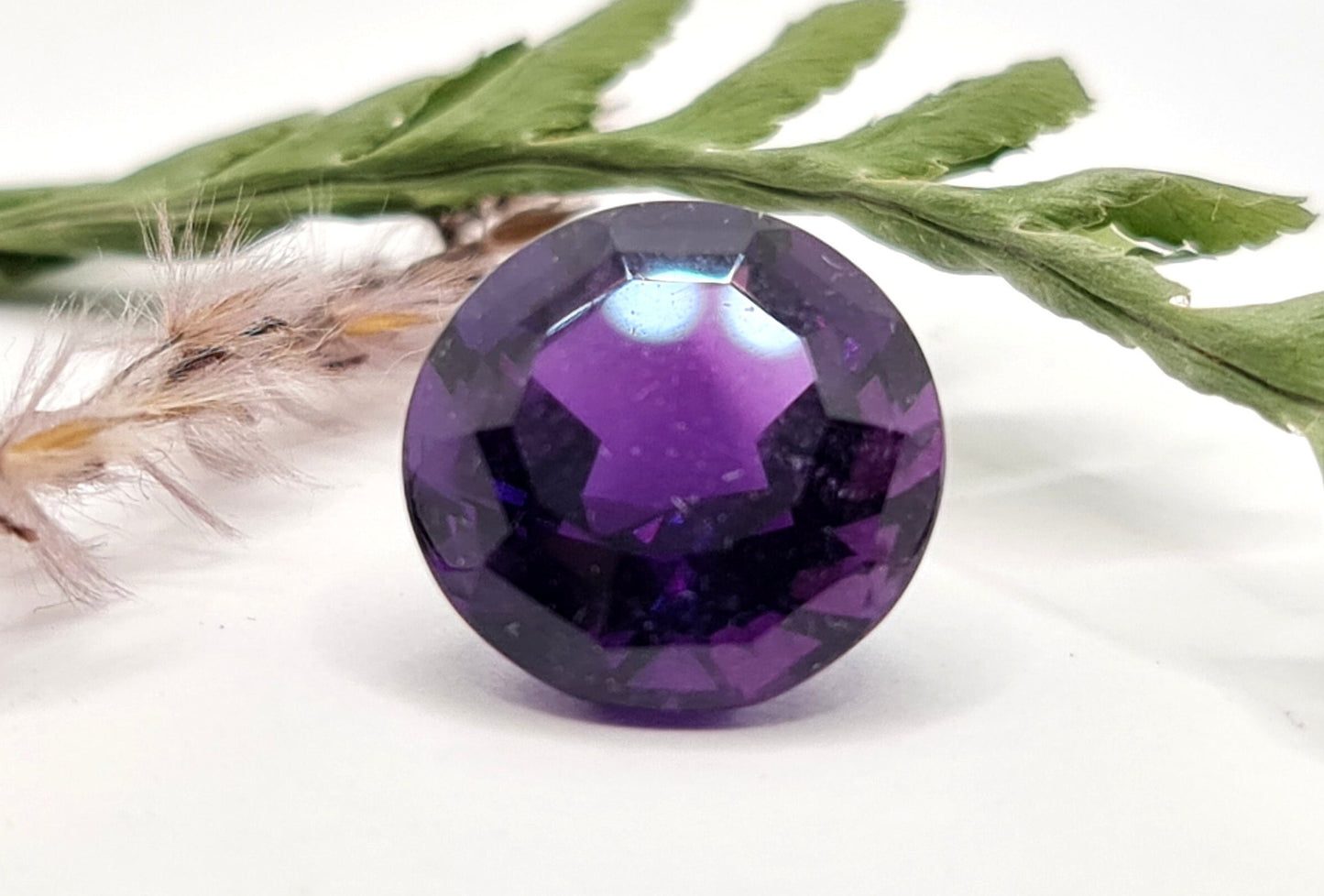 Amethyst rund facettiert 14mm 10,03ct (Nr.457)