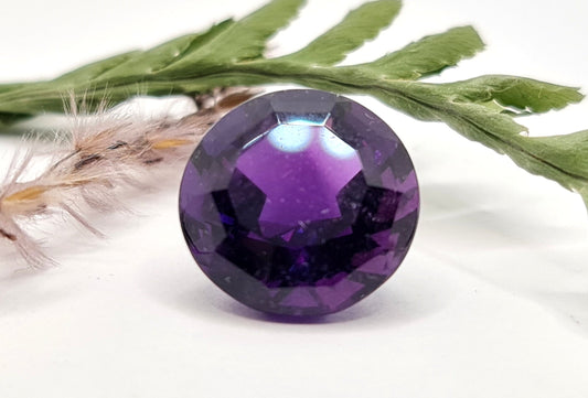 Amethyst rund facettiert 14mm 10,03ct (Nr.457)