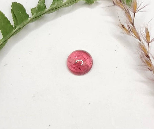 Rosa pink Turmalin Cabochon Rubellit 8mm rund 1,95ct (Nr.332)