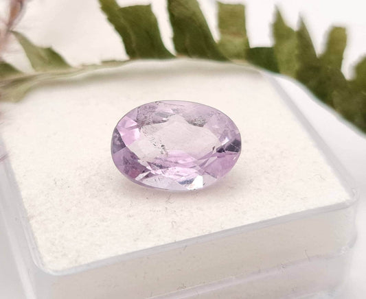 Echter violetter Amethyste lila Oval 14x10mm facettiert 5,1ct (Nr.956)