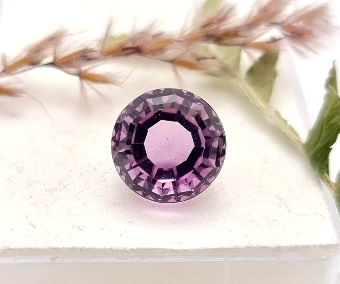 Echter facettierter Amethyst lila violett rund 11mm 6,45ct (Nr.1030)