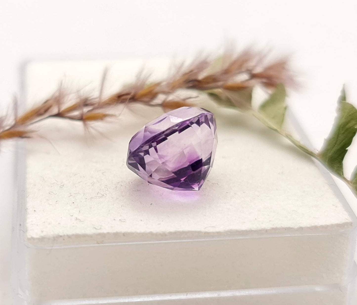 Echter facettierter Amethyst lila violett rund 11,1mm 6ct (Nr.1031)