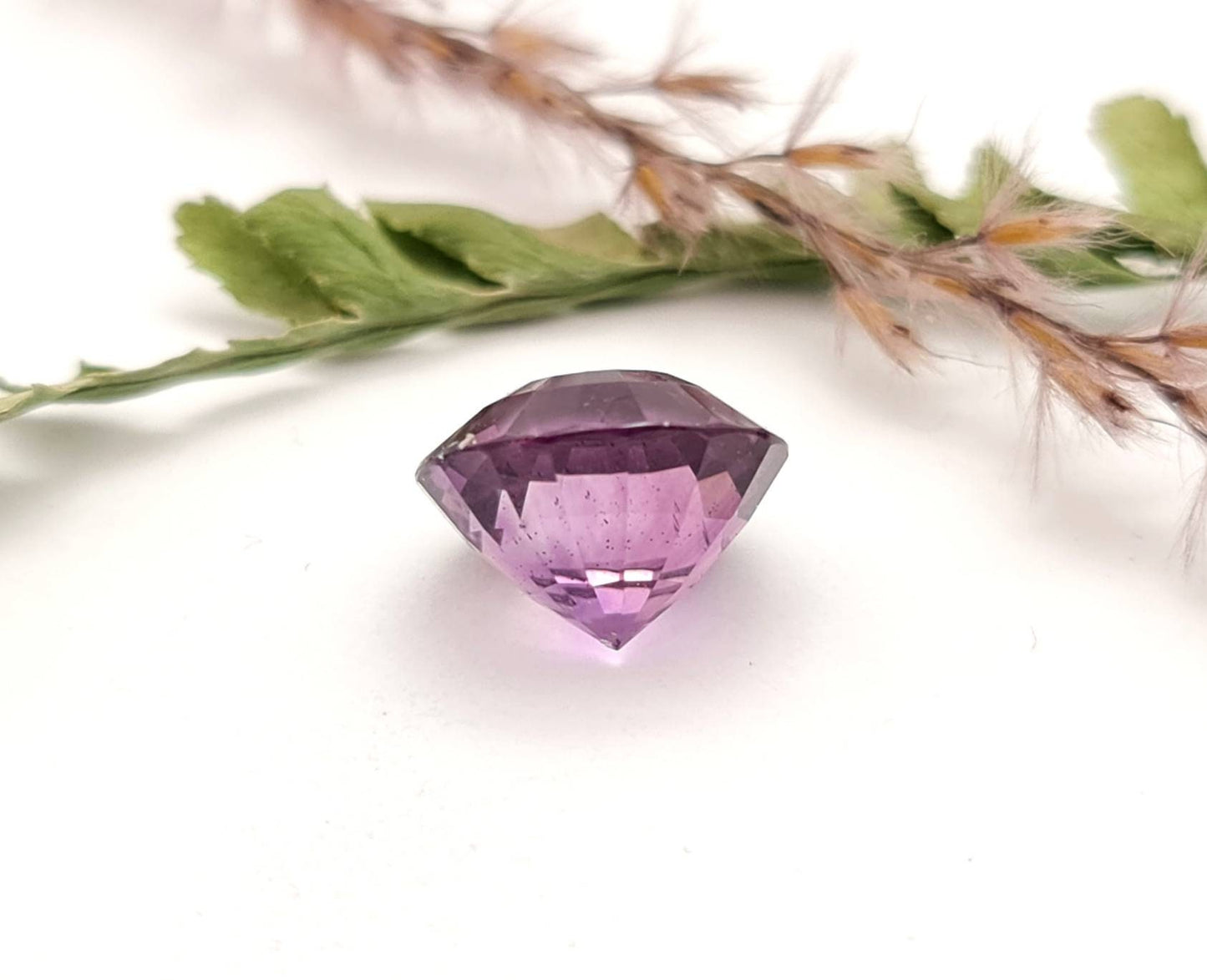 Echter facettierter Amethyst rund lila violett 13,5mm 8,95ct (Nr.721)