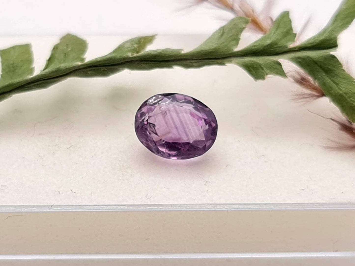 Echter facettierter Amethyst violett oval lila 9,3x7,4mm 2,86ct (Nr.824)