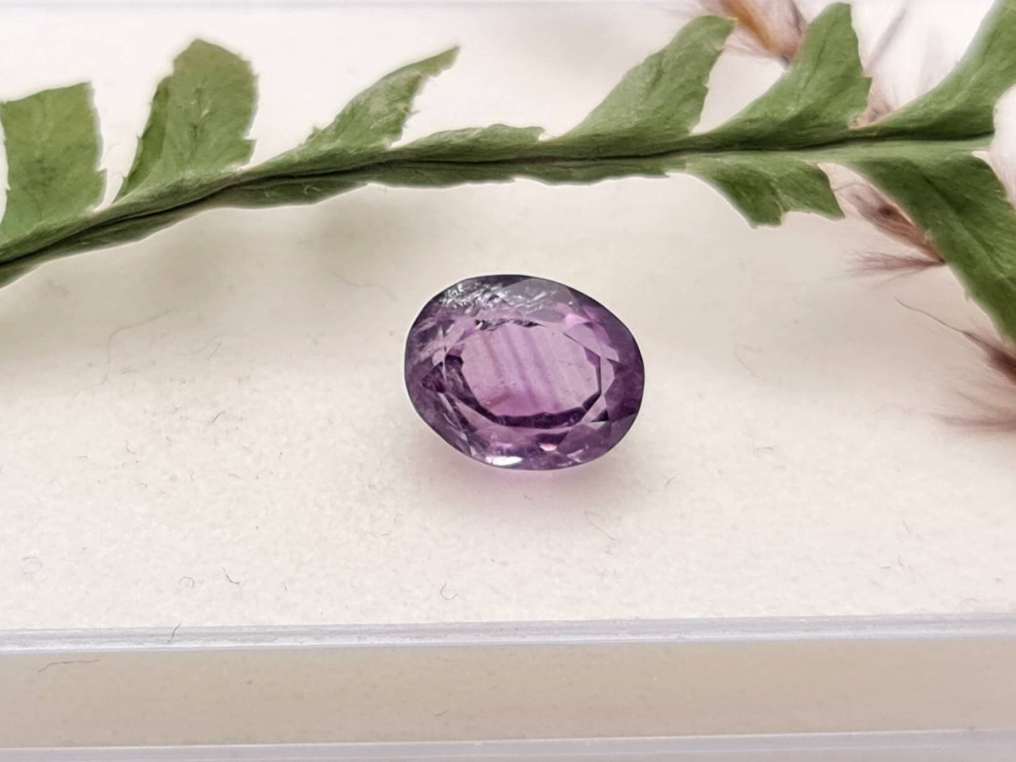 Echter facettierter Amethyst violett oval lila 9,3x7,4mm 2,86ct (Nr.824)