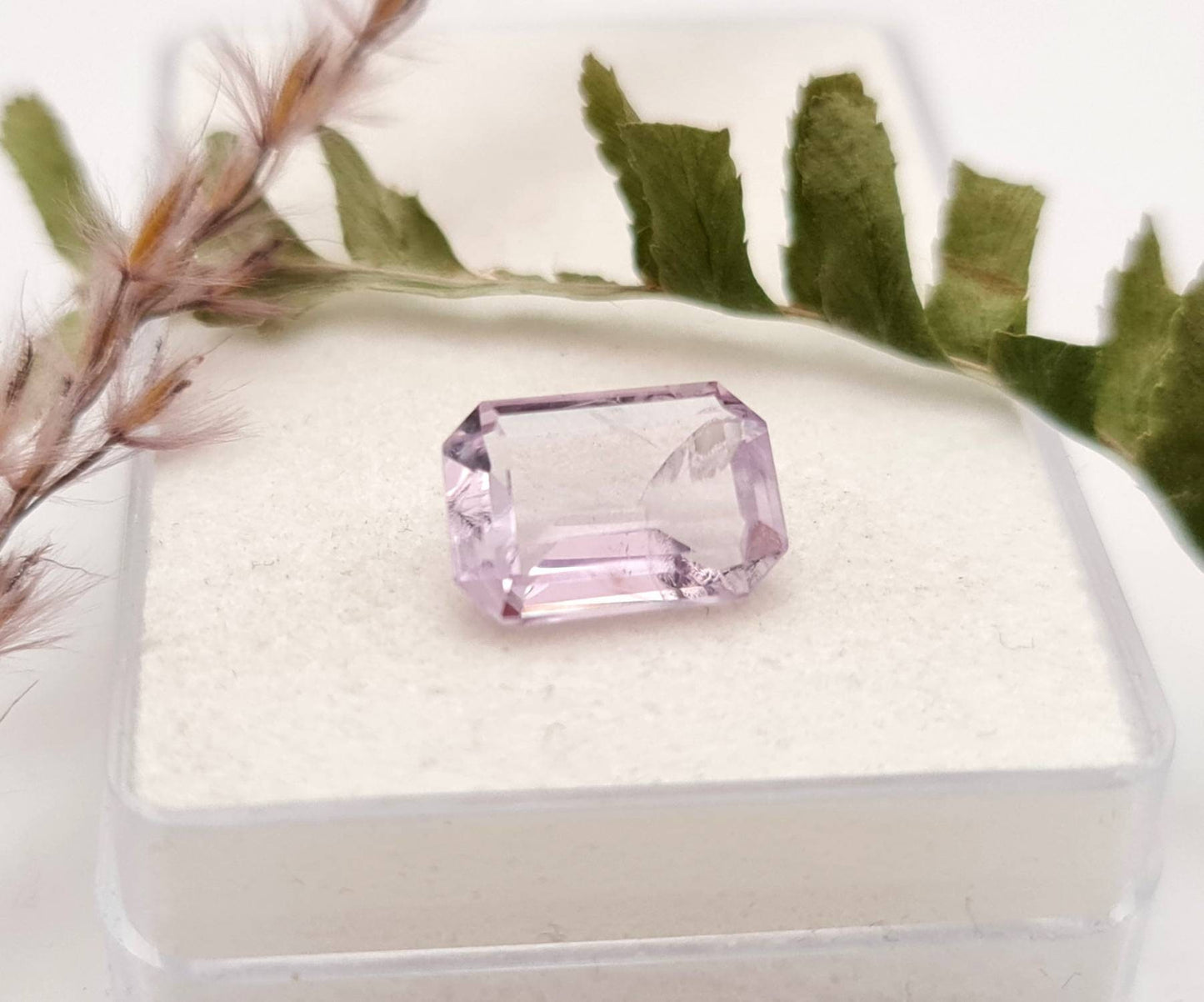 Echter violetter Amethyste lila Oktagon facettiert 10,8x8,2mm 3,7ct (Nr.952)