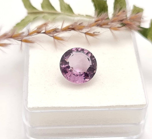 Echter violetter Amethyst rund facettiert lila 11,1mm 4,78ct (Nr.1012)